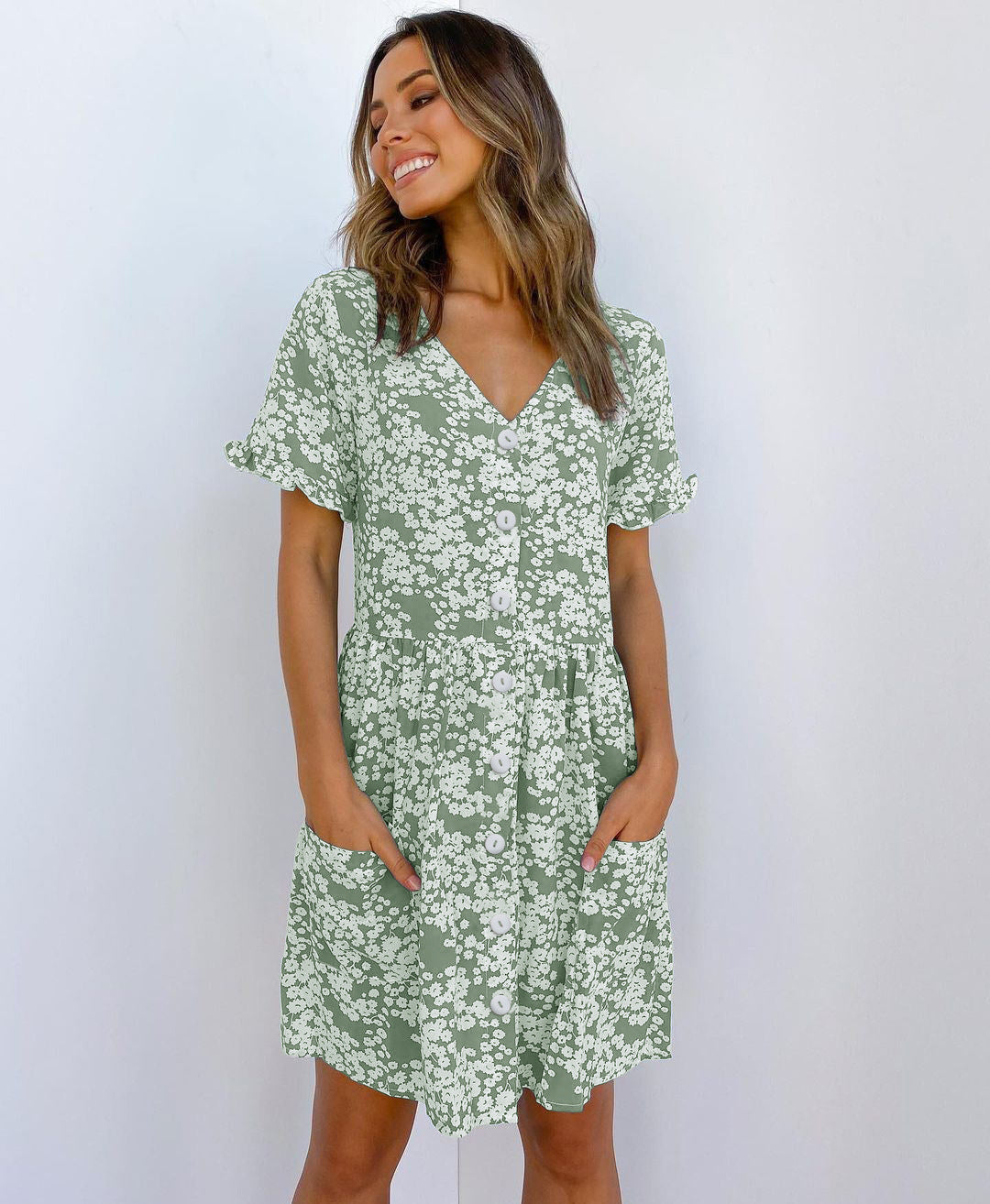 Women’s Summer Short Sleeve Mini Dress