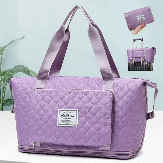 Luggage Foldable Travel Duffle with Expandable Organizer Travel Happy Luggage Deals