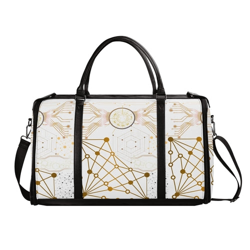 Foldable PU Leather Travel Duffel – Personalized Gift Bag