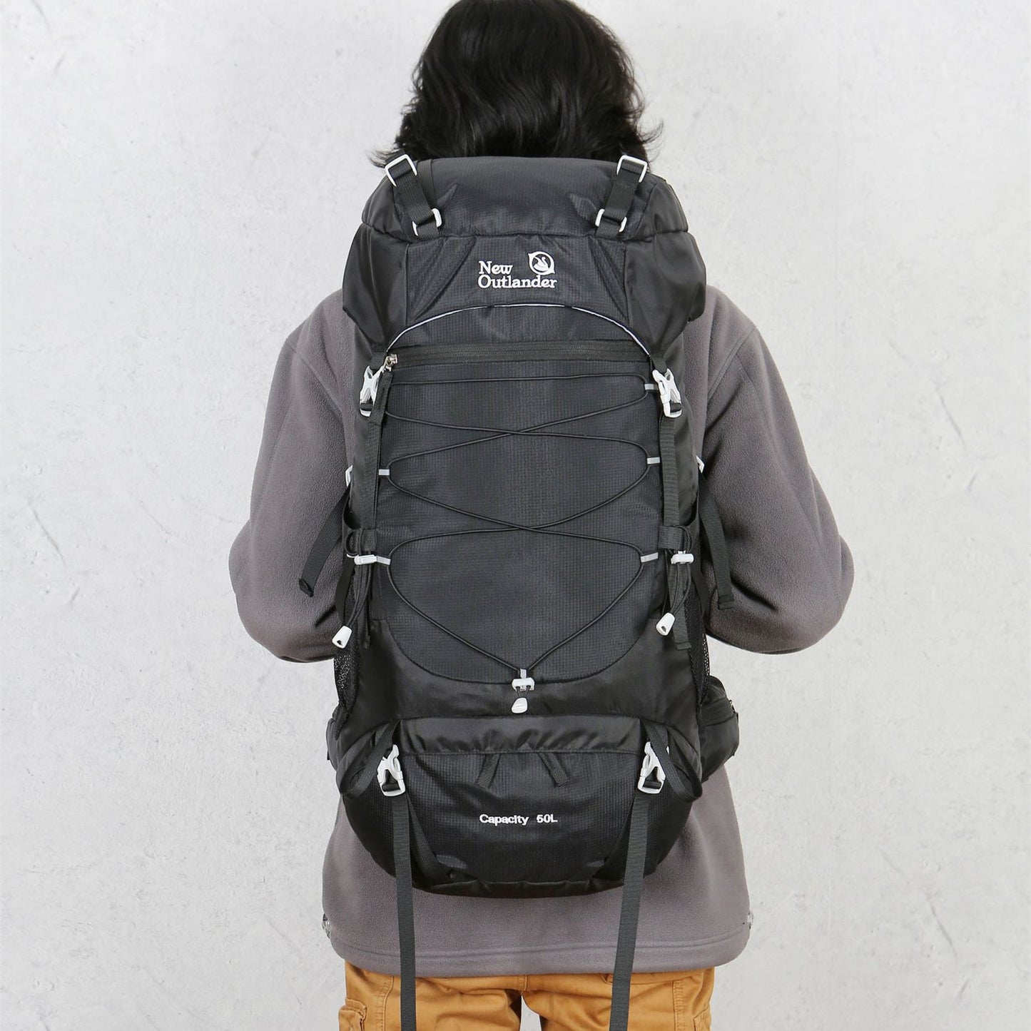 PeakPacker 50L Adventure Backpack Travel Happy Luggage Deals