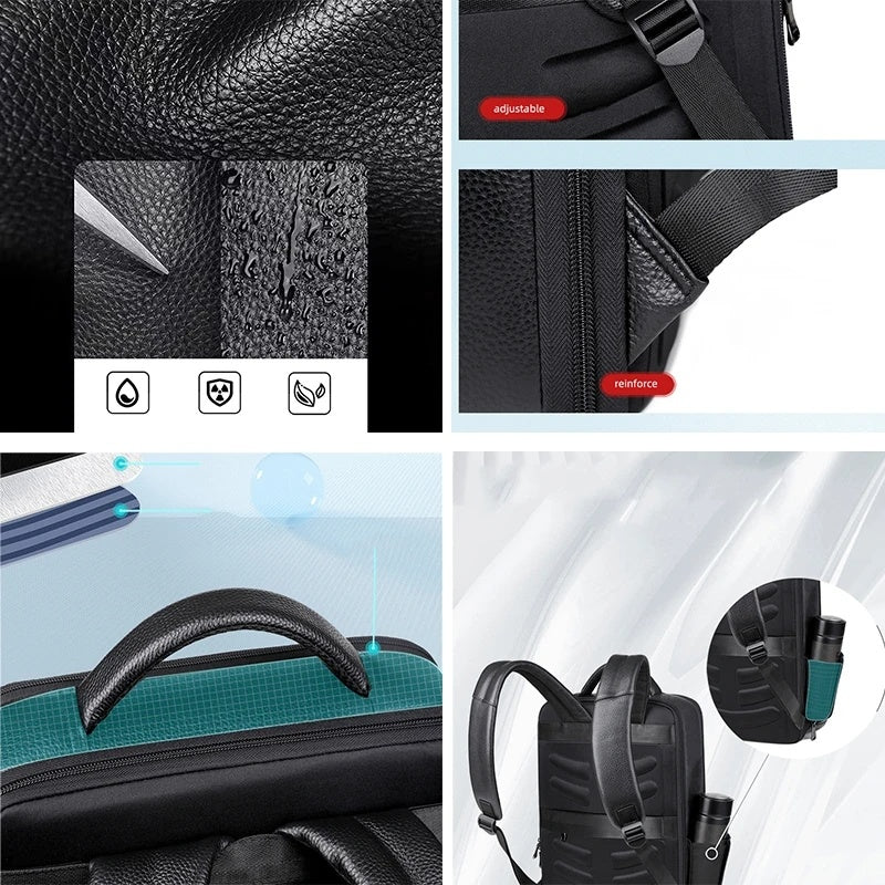 Sac de voyage antivol en cuir UrbanGuard