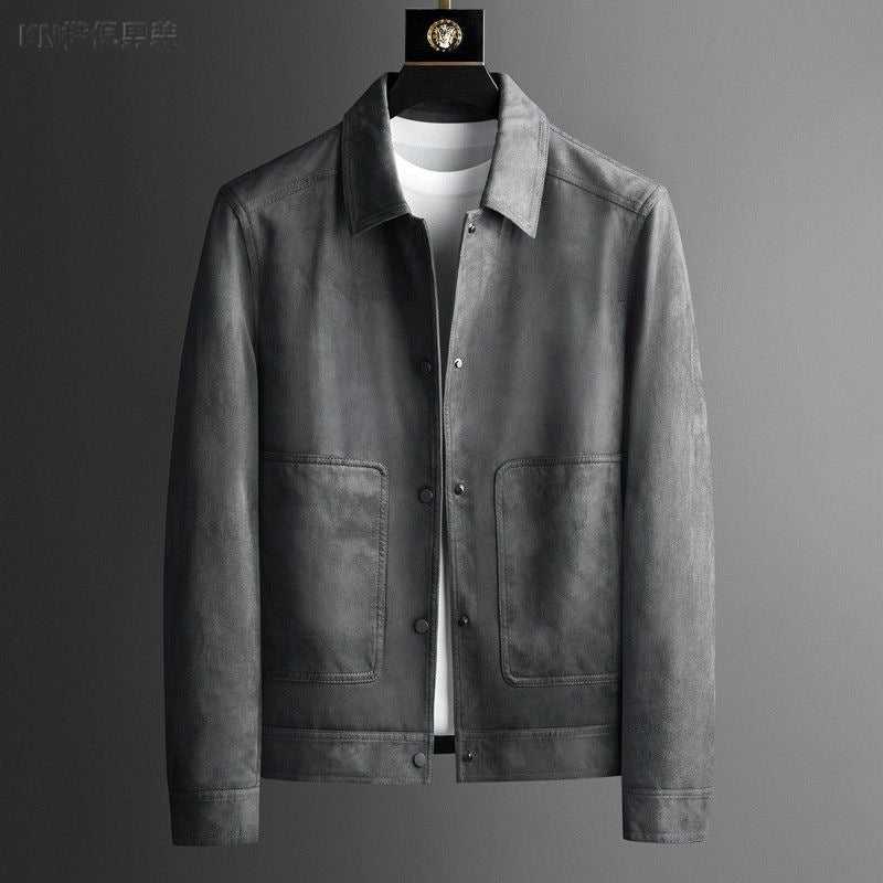 Brand High-grade Lapel Casual British Style Jacket Pu Shuai Easy Matching Clothes Travel Essentials Shop Travel Happy Travel Happy