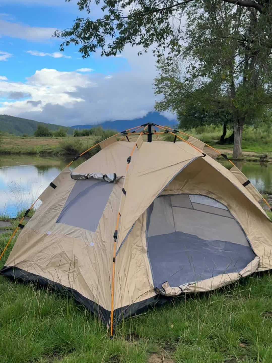 3-4 Person Instant Pop Up Camping Tent Waterproof Quick Setup Outdoor Portable Home All Products (ChatGPT-AI Product Description) 2Dropme Travel Happy