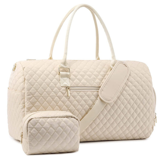 Luggage Elegance Quilted Travel Wash Bag Travel Happy Luggage Deals