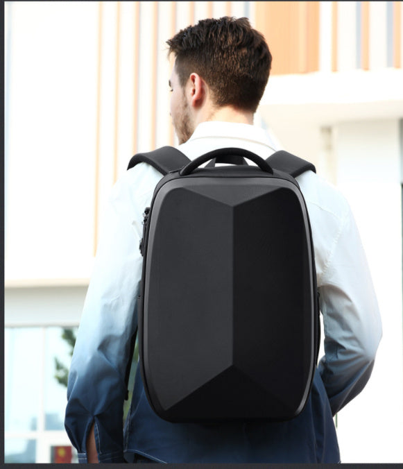 Mochila antirrobo con cierre de contraseña para hombre, estilo informal de negocios