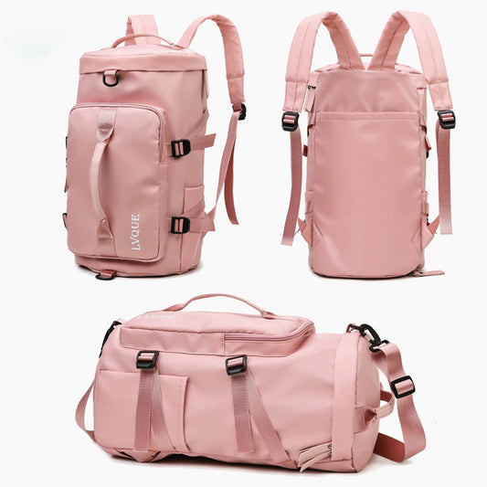 Versatile Waterproof Gym and Travel Backpack - 3-in-1 Design with Secure Shoe Compartment Travel Happy Luggage Deals