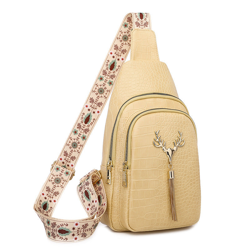 Urban Chic Deer Tassel Crossbody Bag - Travel Happy