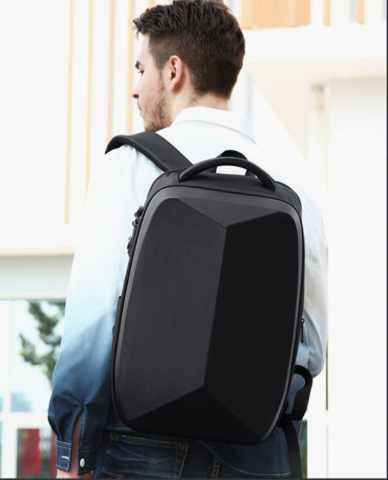 Mochila antirrobo con cierre de contraseña para hombre, estilo informal de negocios