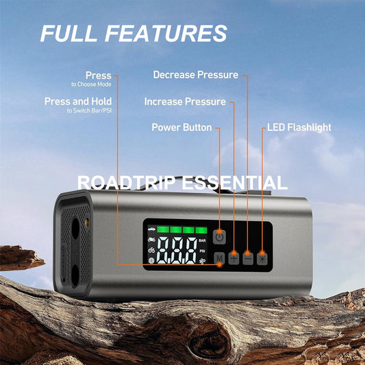 Shop Jump Starter Air Compressor and Air Pump Travel Happy Outdoor Accessories