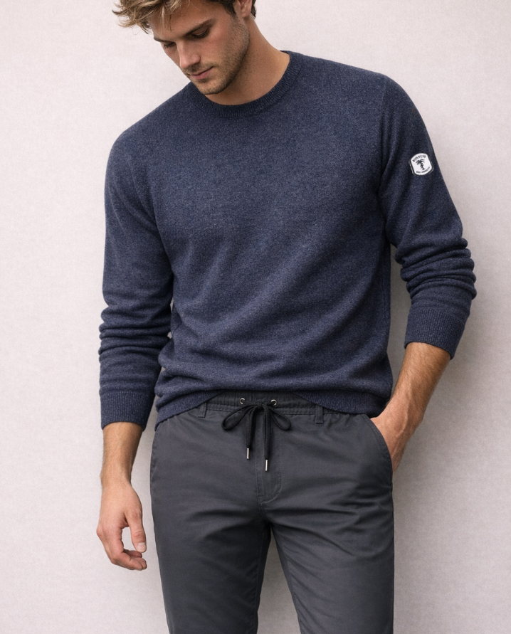 Half Moon Sweater (Heather Navy)