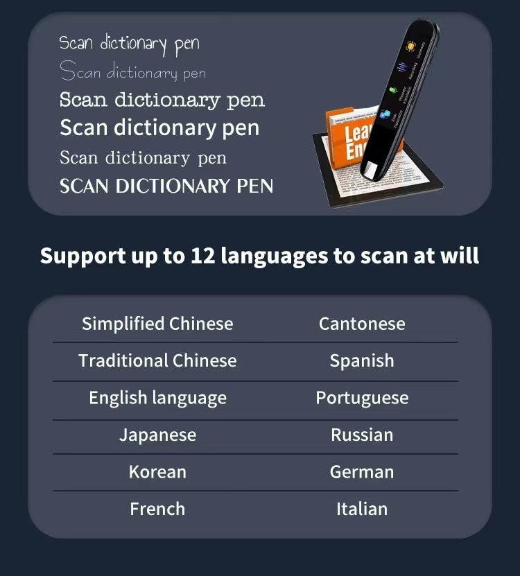 International Edition Scanning Translation Pen Multi-language