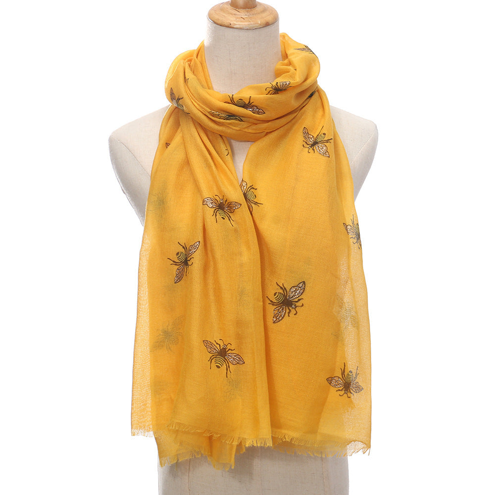 Bee Print Women's Neck Warmer Sun Protection