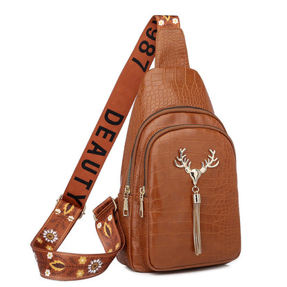 Urban Chic Deer Tassel Crossbody Bag