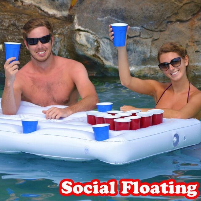 Inflatable Beer Pong Table Pool Float