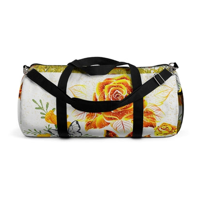 Custom-Print Duffel Bag – Orange Blooms