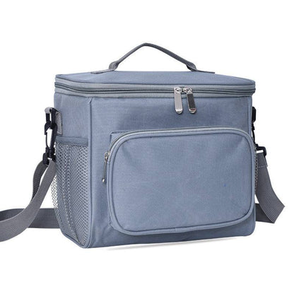 Oxford Shoulder Outdoor Insulation Bag  grey