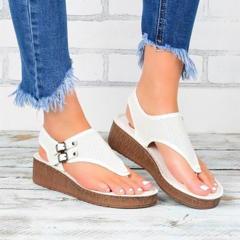 Women's plus size sandals platform