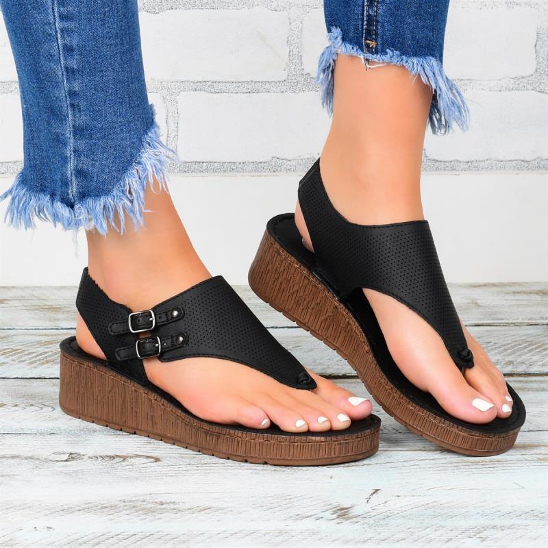 Women's plus size sandals platform