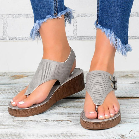 Women's plus size sandals platform Travel Happy