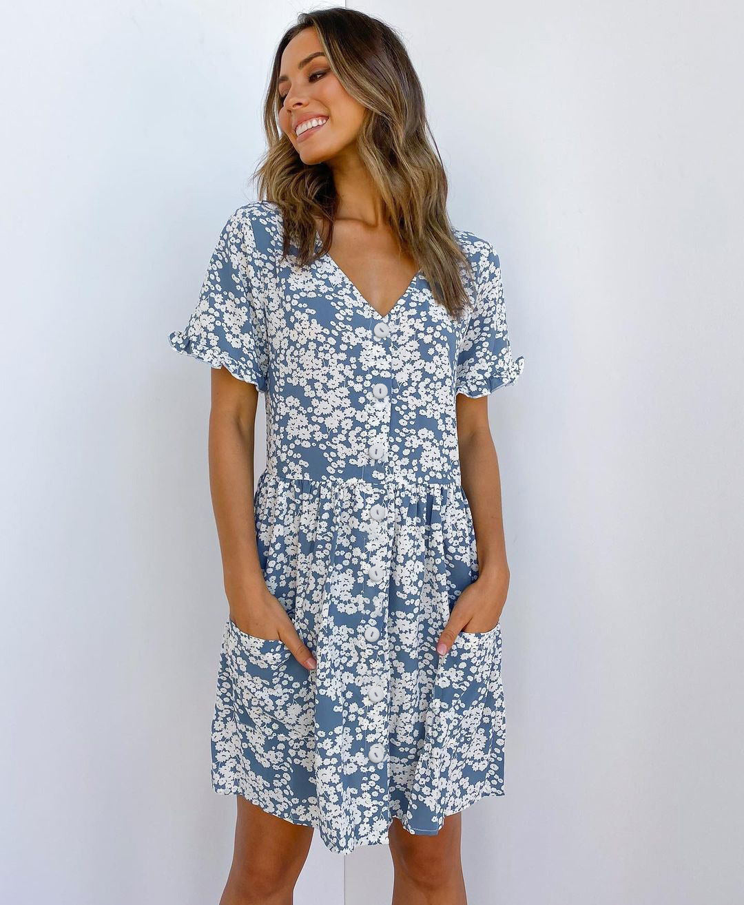 Women’s Summer Short Sleeve Mini Dress
