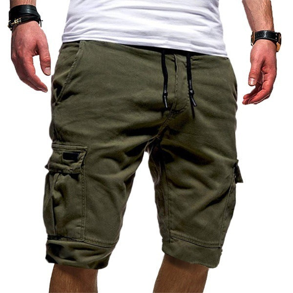 Men’s Casual Jogger Sports Cargo Shorts - Military Combat Workout Gym Trousers
