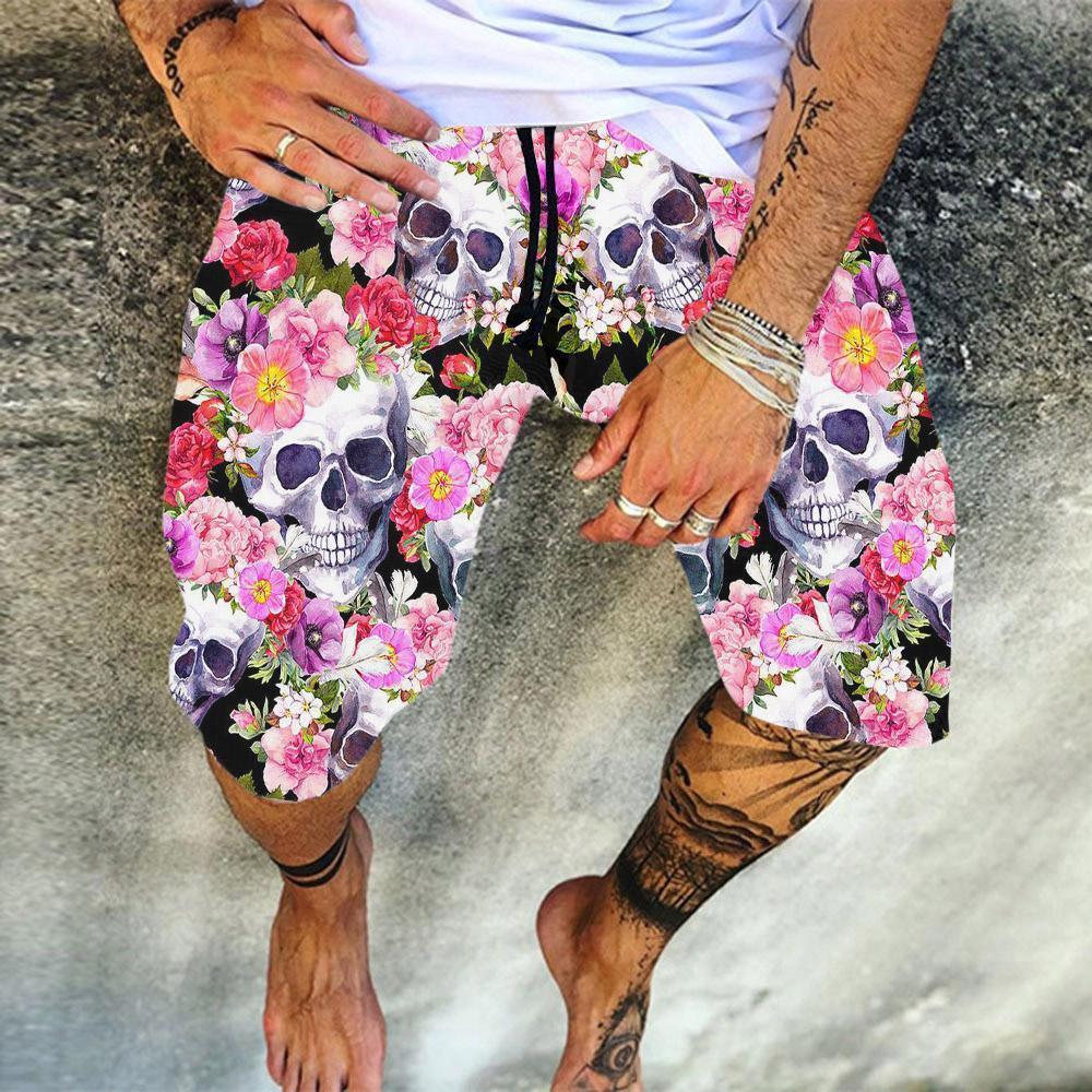 Men’s Printed Loose Casual Tether Shorts