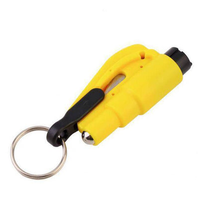 Mini Emergency Safety Hammer Keychain yellow