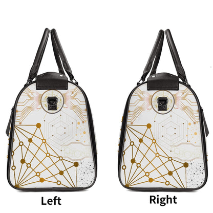 Foldable PU Leather Travel Duffel – Personalized Gift Bag