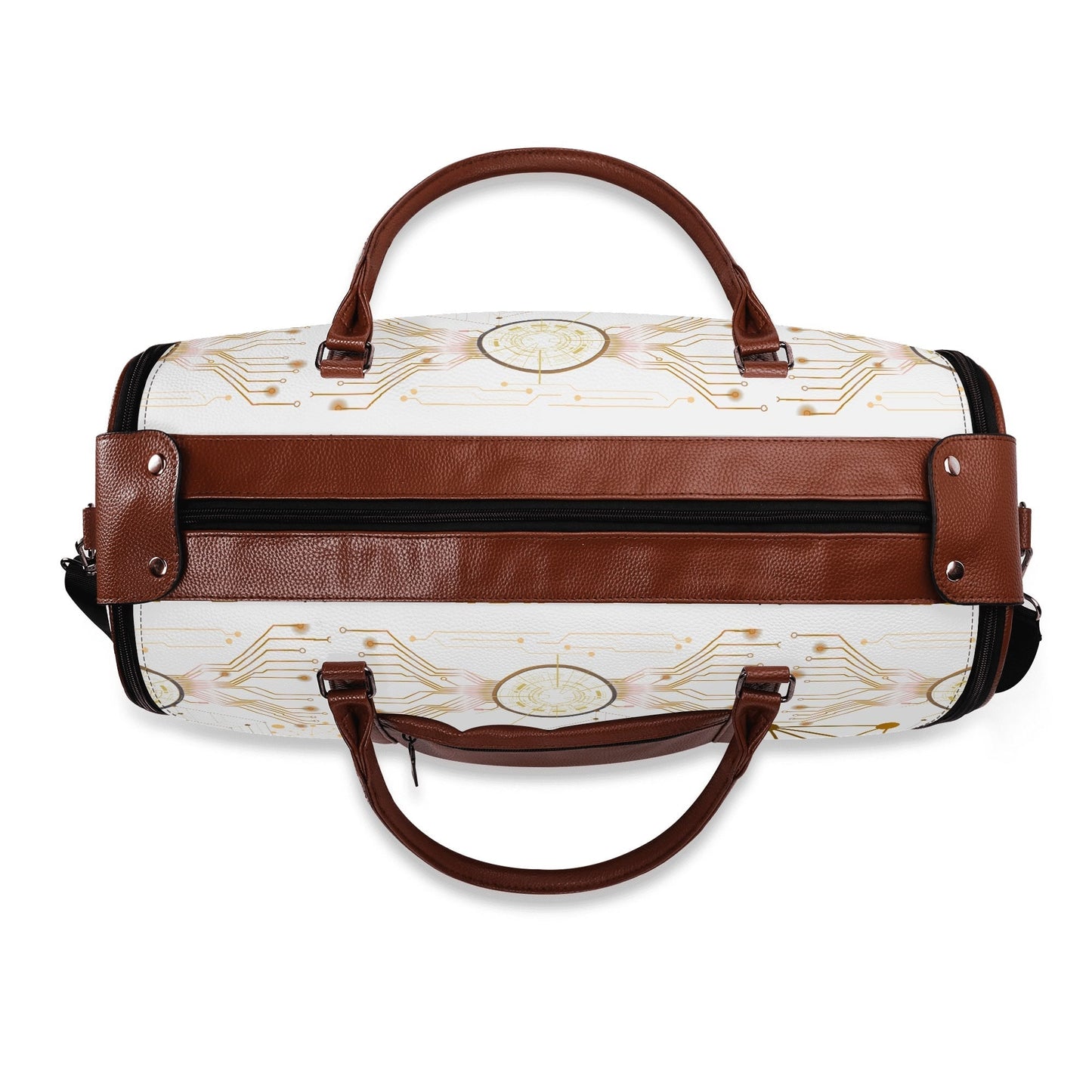 Foldable PU Leather Travel Duffel – Personalized Gift Bag