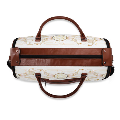 Foldable PU Leather Travel Duffel – Personalized Gift Bag