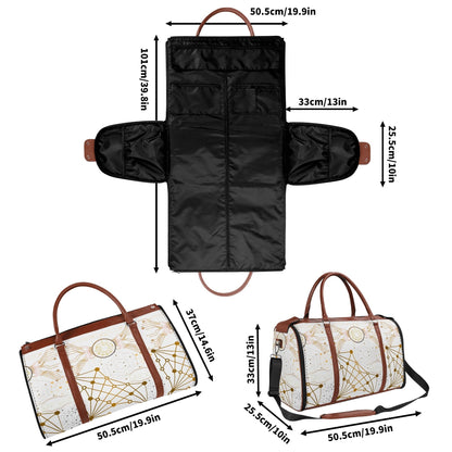 Foldable PU Leather Travel Duffel – Personalized Gift Bag