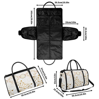 Foldable PU Leather Travel Duffel – Personalized Gift Bag