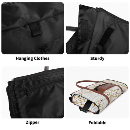 Foldable PU Leather Travel Duffel – Personalized Gift Bag