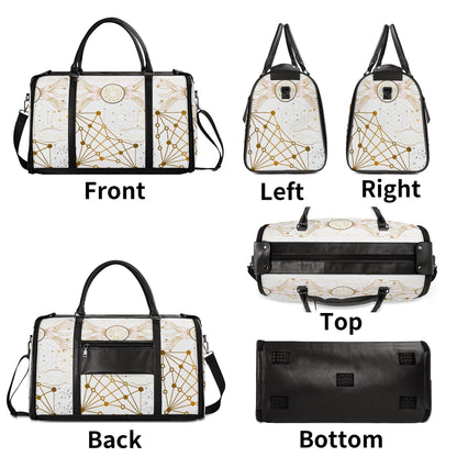 Foldable PU Leather Travel Duffel – Personalized Gift Bag