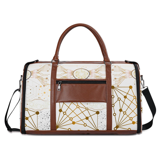Foldable PU Leather Travel Duffel – Personalized Gift Bag
