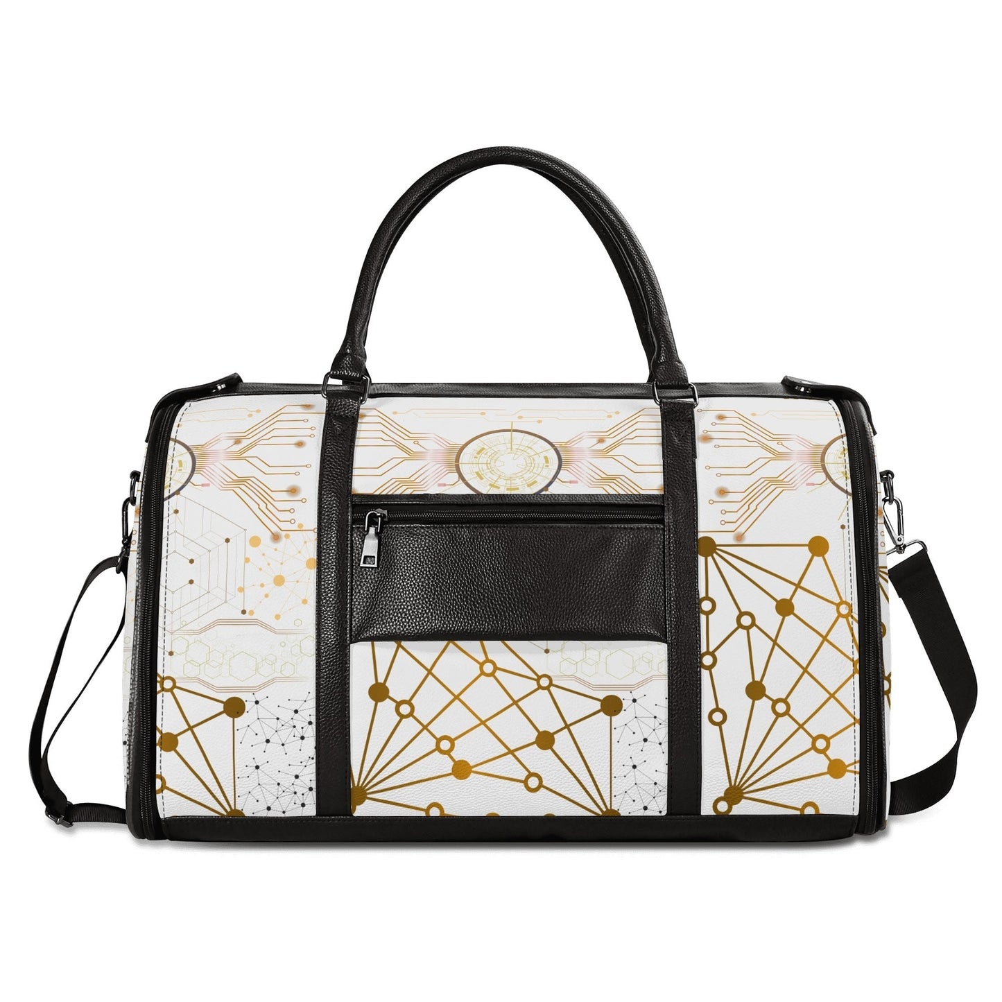 Foldable PU Leather Travel Duffel – Personalized Gift Bag