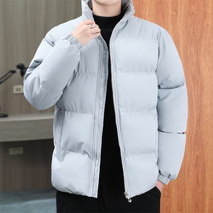 Men’s & Couple Winter Breeze Stand-Collar Jacket – Warm Velvet-Lined Windproof Coat