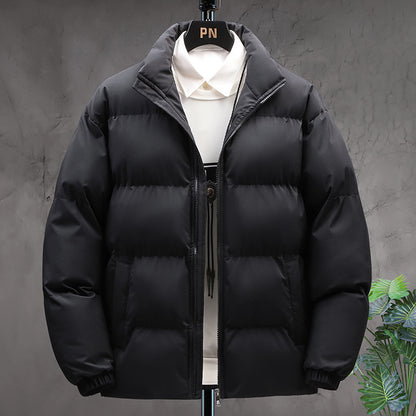 Men’s & Couple Winter Breeze Stand-Collar Jacket – Warm Velvet-Lined Windproof Coat