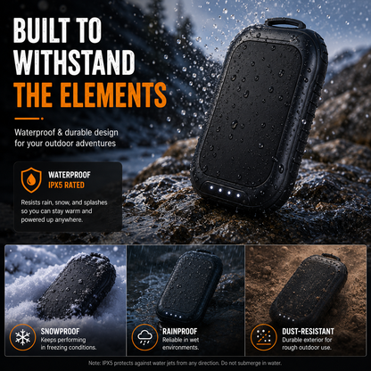 LITEGUEST 3-in-1 Heated Hand Warmer – Power Bank & LED Light