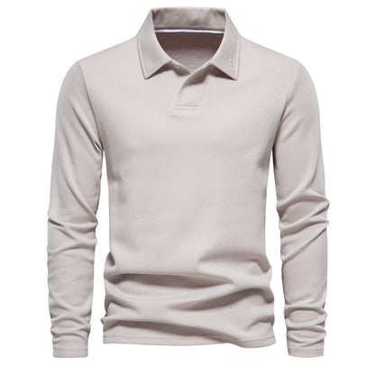 The Dapper Lapel Long-Sleeve Polo