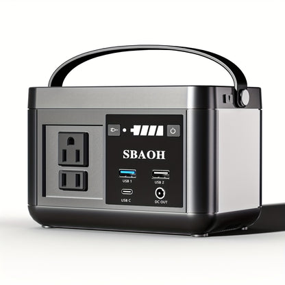 Portable Power Station P86,88.8Wh LiFePo4 Battery,with 120W AC Outputs, Solar Generator For Travel And Camping