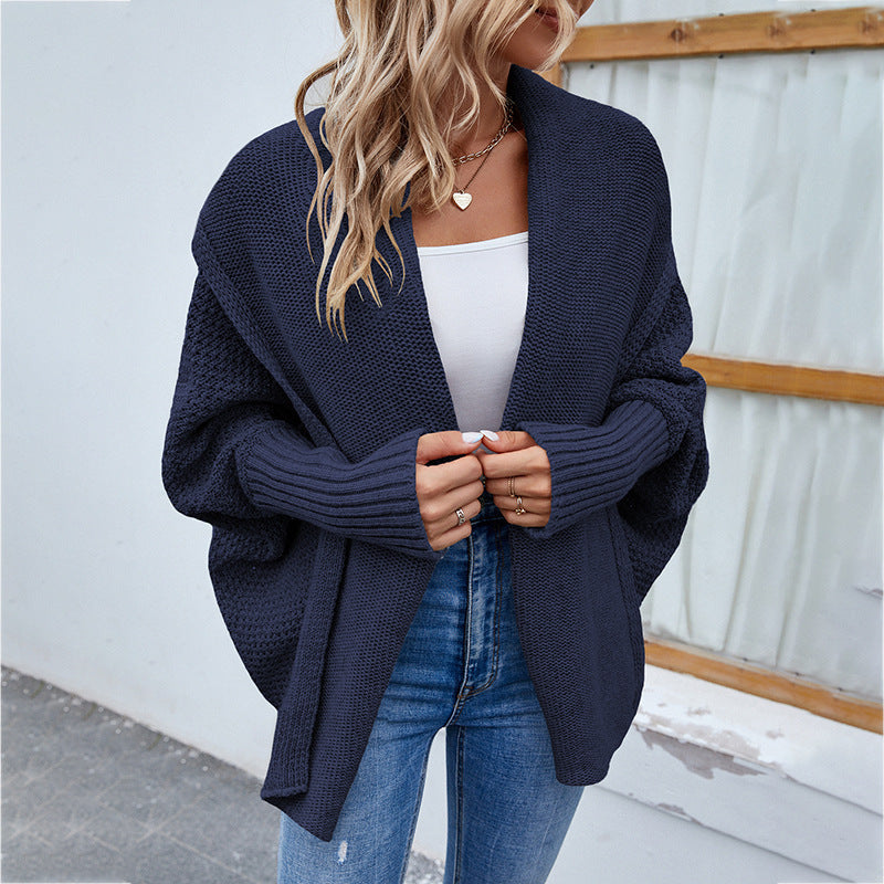 Luxe Layer Oversized Knit Cardigan – Lapel Edition