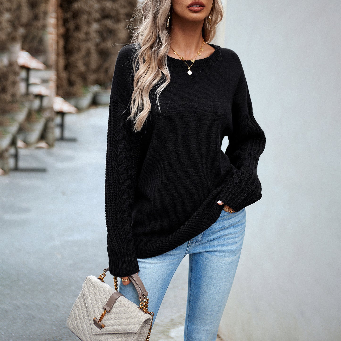 Pull à manches longues pour femme