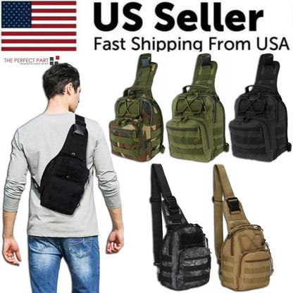 TrekForce Tactical Sling Backpack Travel Happy Messenger & Shoulder Bags