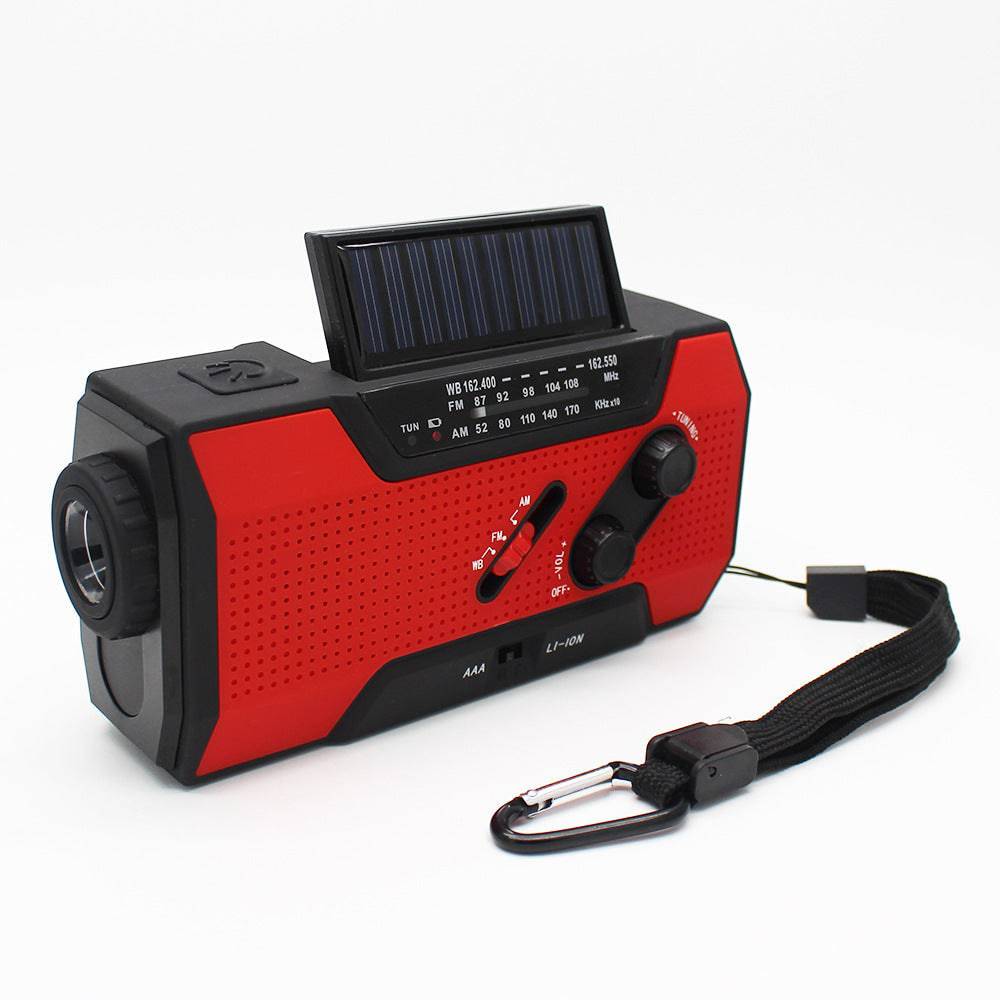  Emergency Hand Crank Solar Radio red