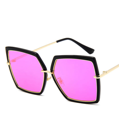 GlamAura Reflective Retro Sunglasses