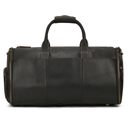 Vintage Multifunctional Leather Duffle Bag