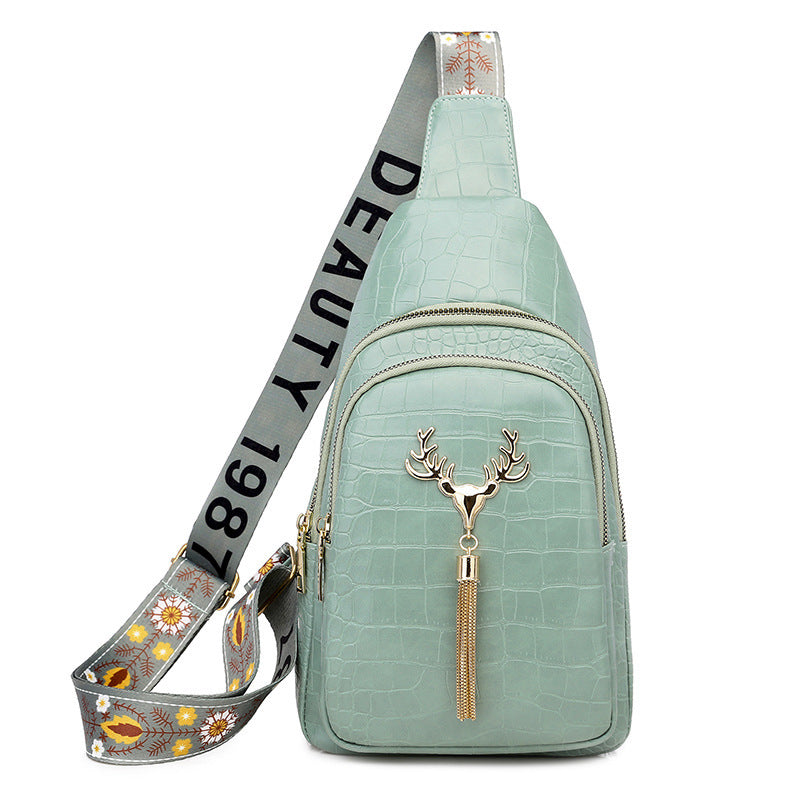 Urban Chic Deer Tassel Crossbody Bag - Travel Happy 