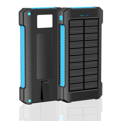 SolarFlex Wireless Charging Power Bank – Built-In Cable & Solar Energy