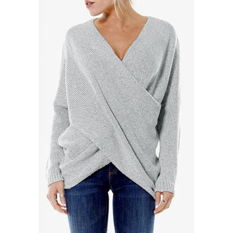 Pull cache-cœur pour femme en automne